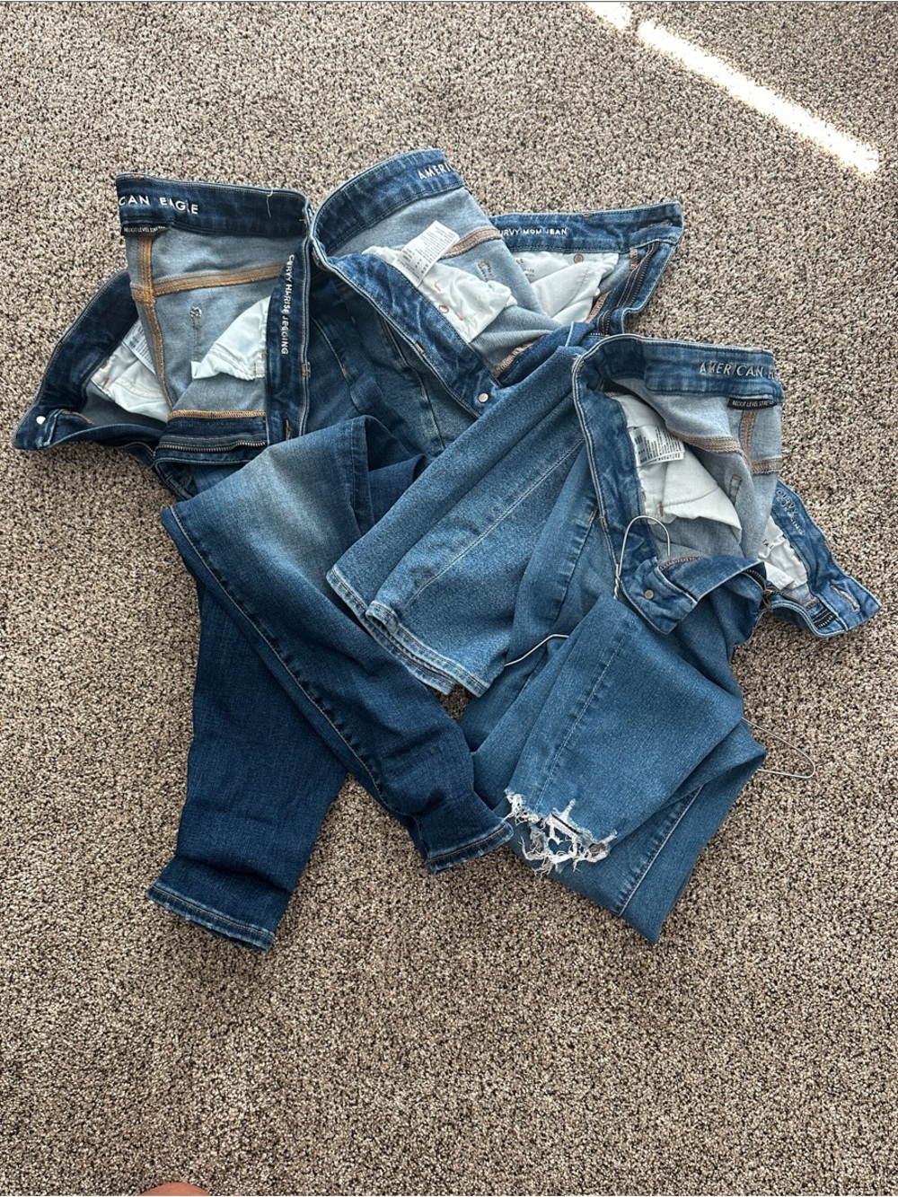 American Eagle Outfitters Women’s Mixed Blue Skinny Jeans Bundle
